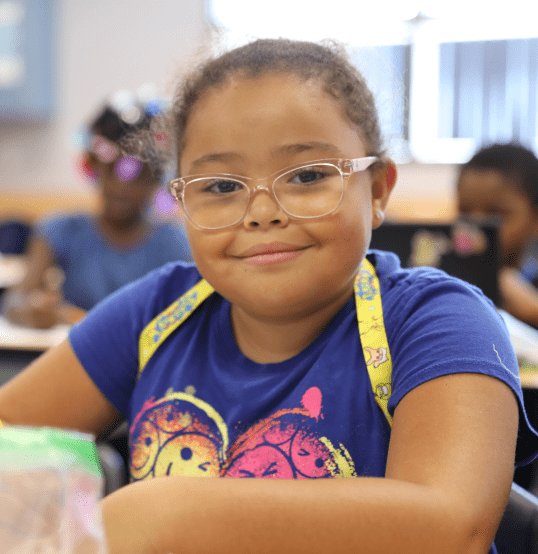 young student smiling